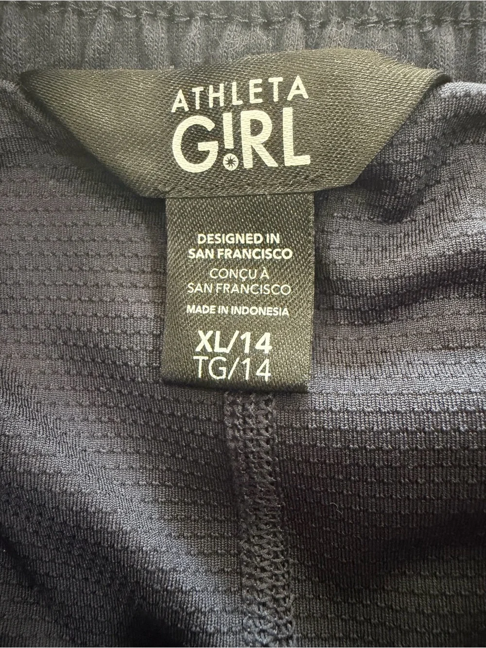 Athleta Girl Day Skort Navy Blue Size XL (14) Athletic Skirt Built-In Shorts